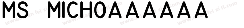 ms micho字体转换